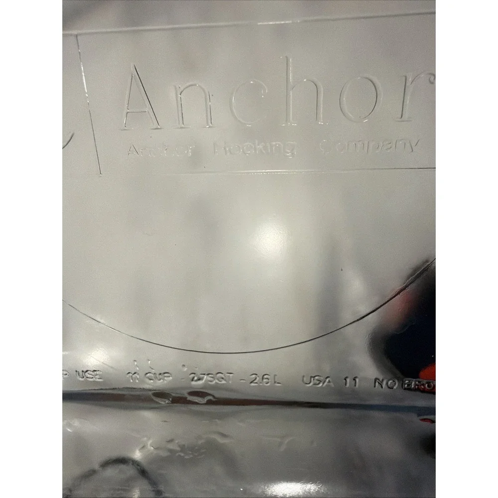 Set‎ Of 2 Vintage Anchor Hocking Glass Baking/storage Dishes